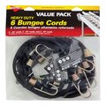 Keeper Bungee Cord Asst 6Pk 06356